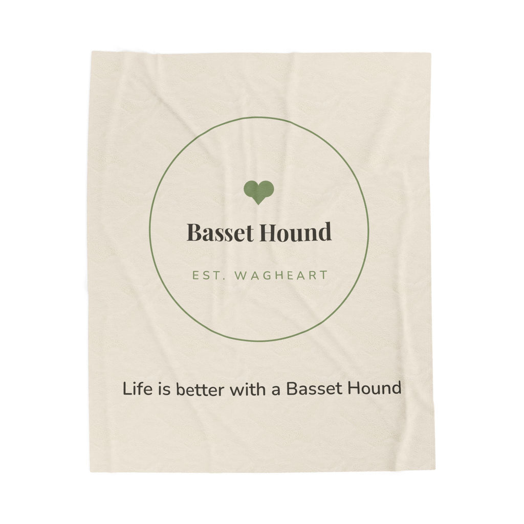 Basset Hound Cozy Blanket — Life is better with a Basset Hound