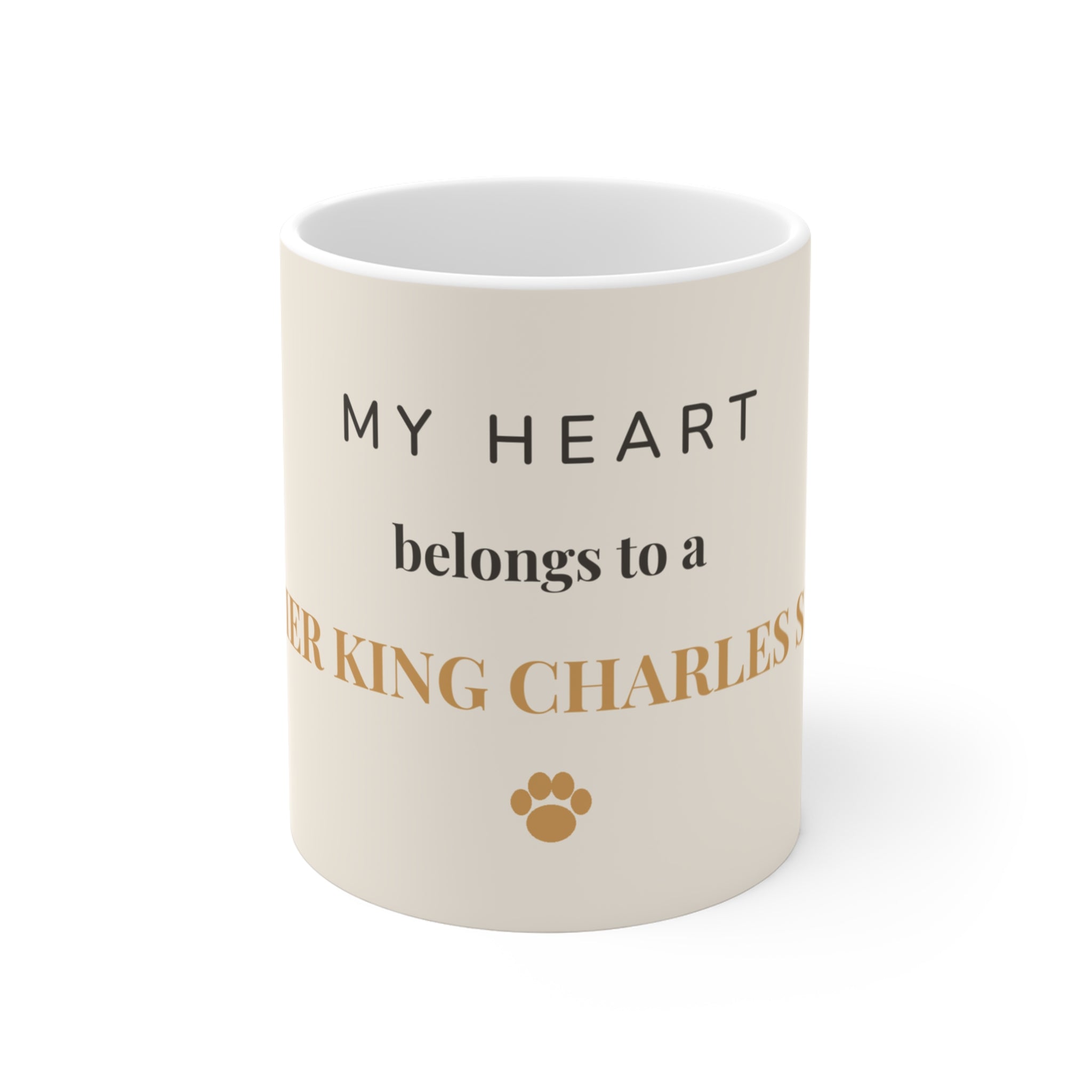 Cavalier King Charles Spaniel Mug — My heart belongs to a Cavalier King Charles Spaniel