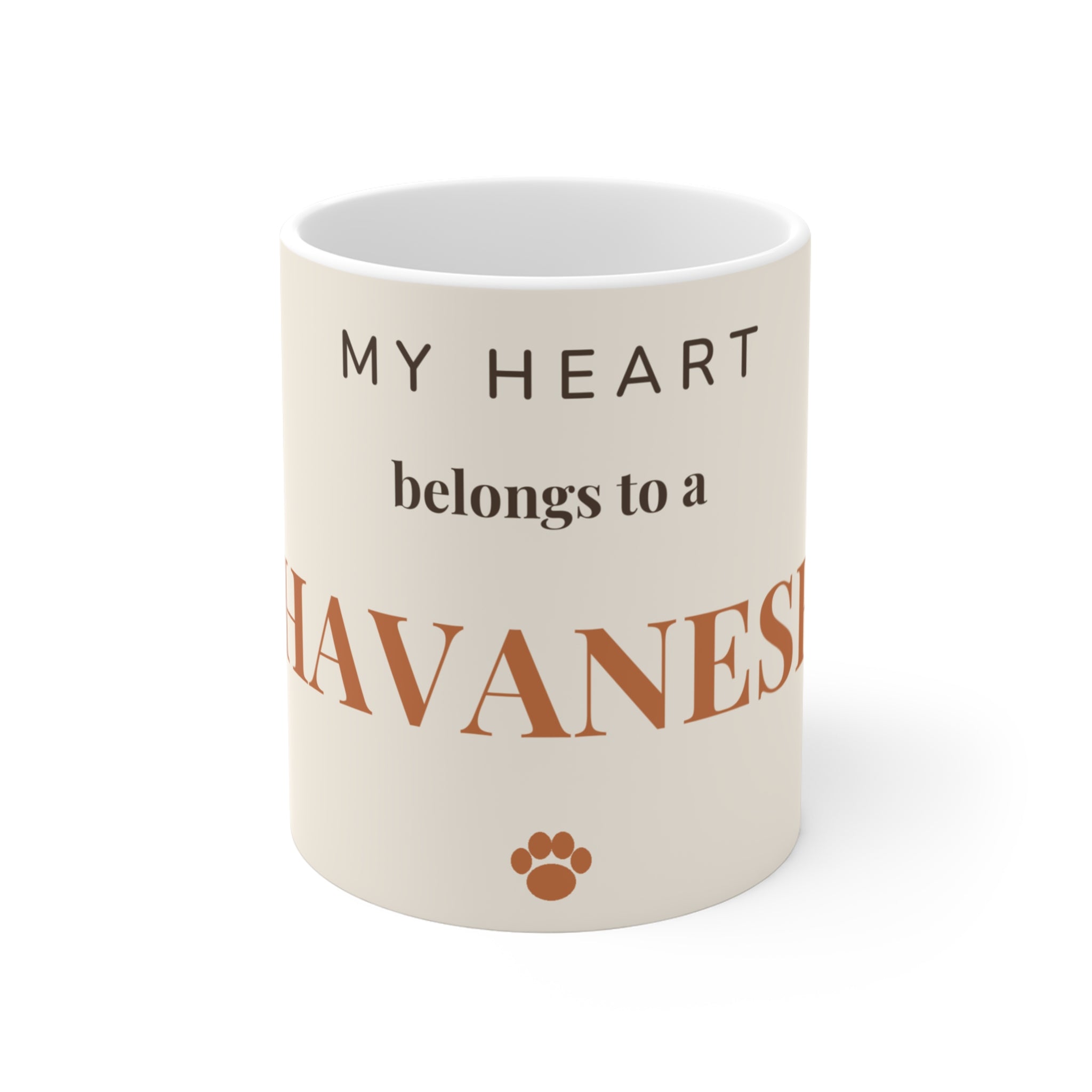 Havanese Mug — My heart belongs to a Havanese