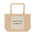 Maltese Tote Bag — Home is where my Maltese is