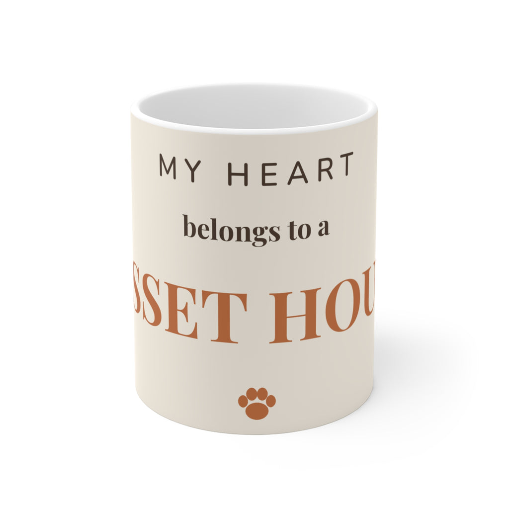 Basset Hound Mug — My heart belongs to a Basset Hound