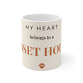Basset Hound Mug — My heart belongs to a Basset Hound