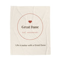 Great Dane Cozy Blanket — Life is better with a Great Dane