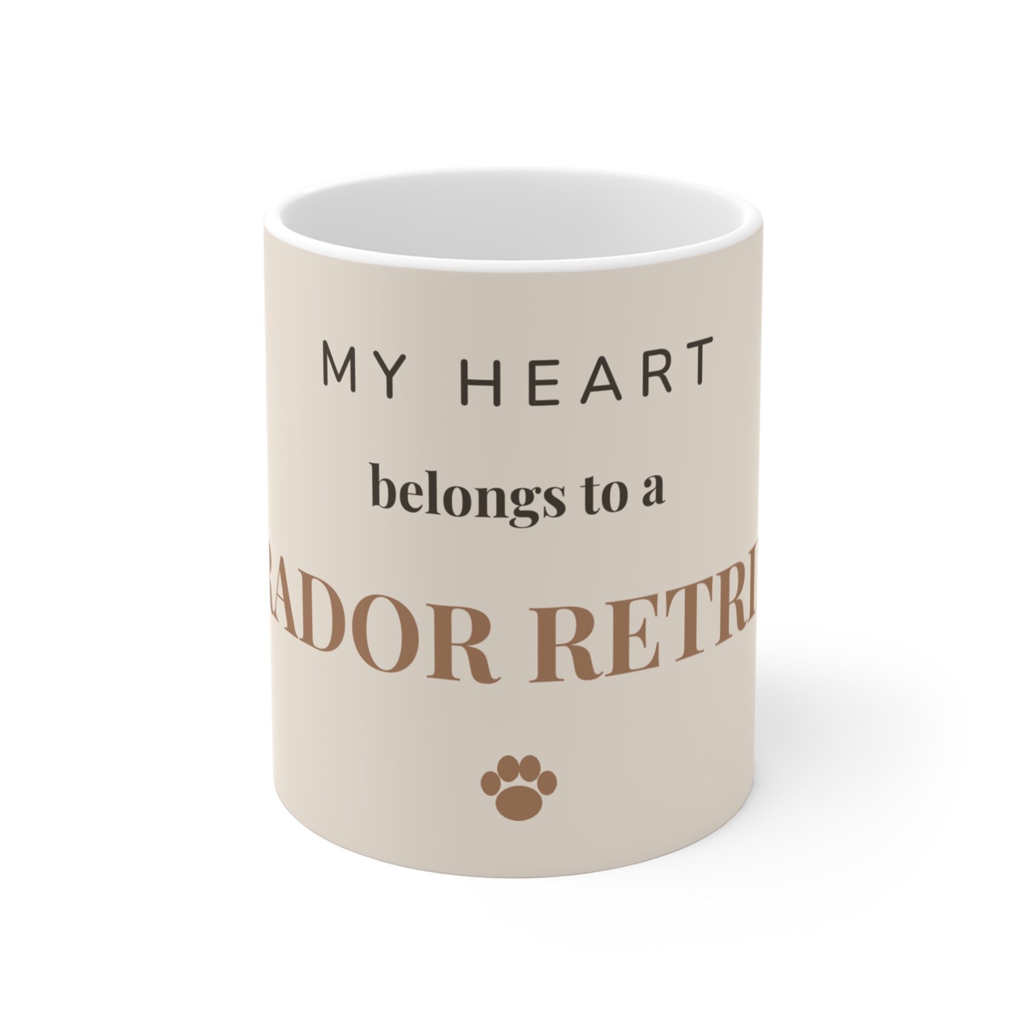 Labrador Retriever Mug — My heart belongs to a Labrador Retriever