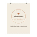 Weimaraner Art Print — Life is better with a Weimaraner