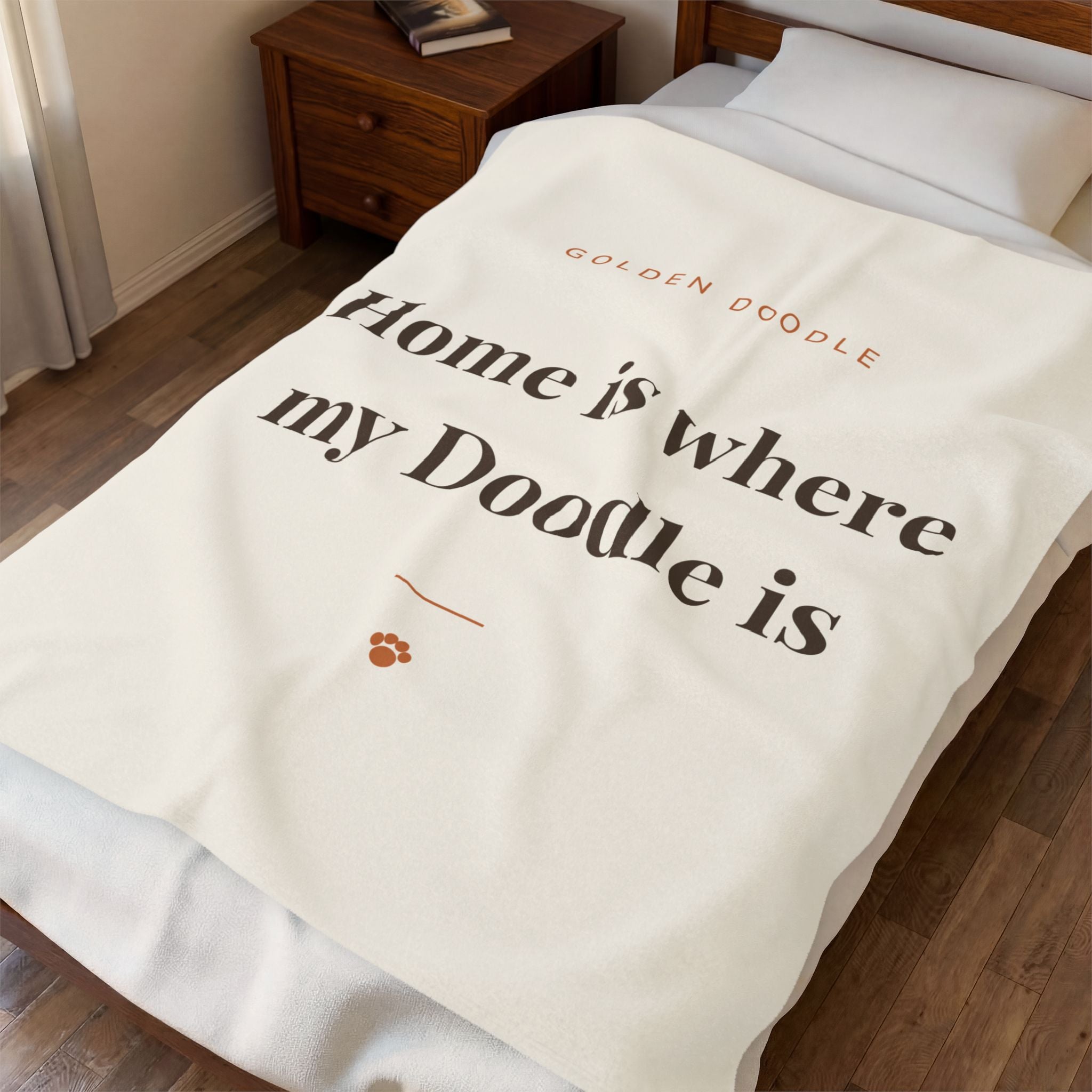 Golden Doodle Cozy Blanket — Home is where my Doodle is