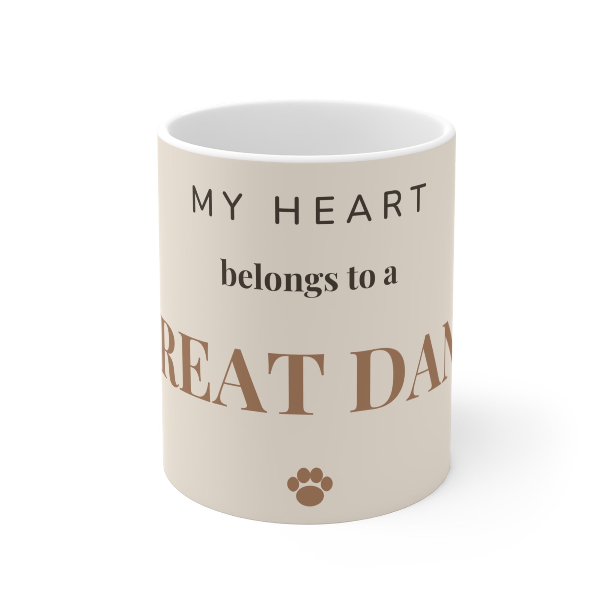 Great Dane Mug — My heart belongs to a Great Dane