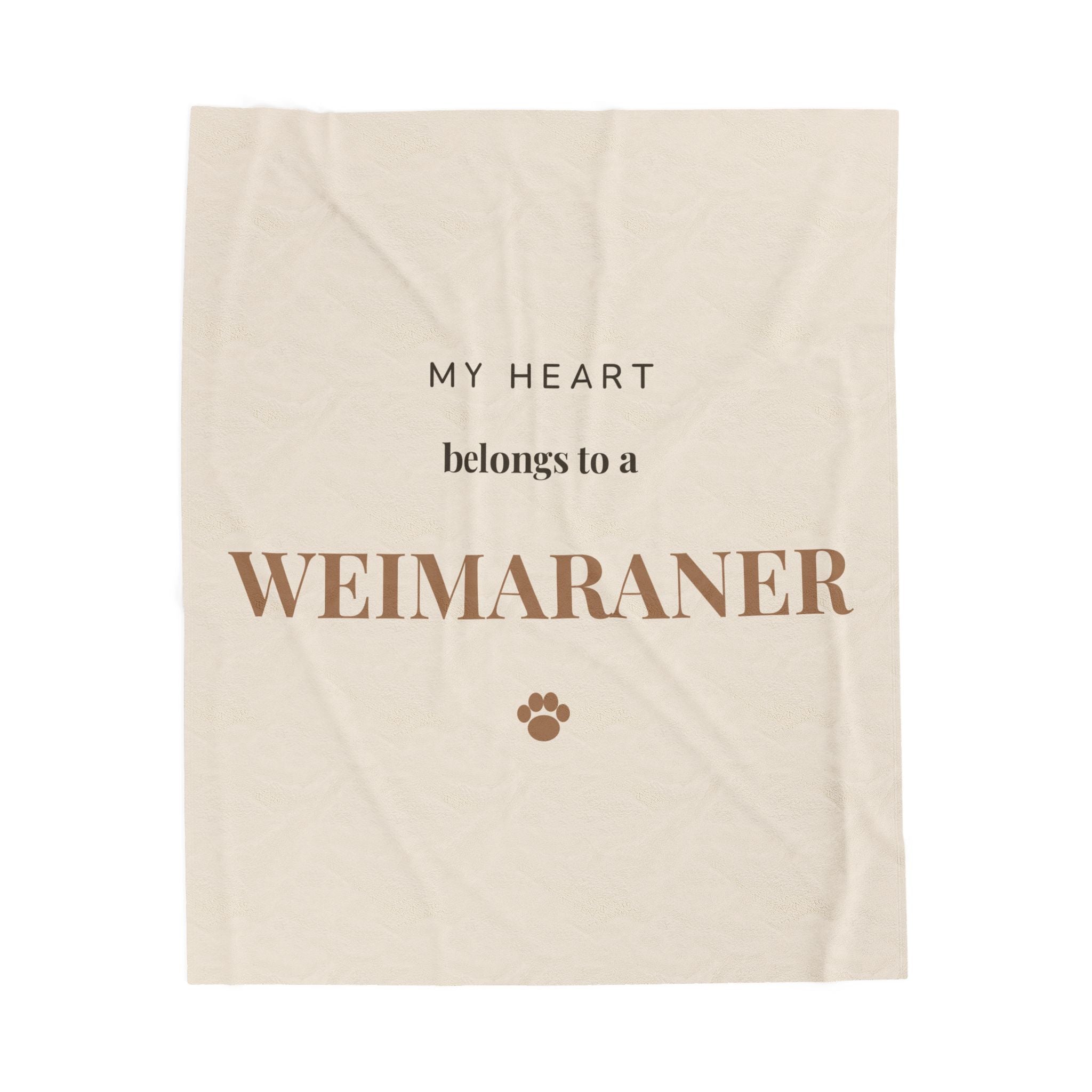 Weimaraner Cozy Blanket — My heart belongs to a Weimaraner