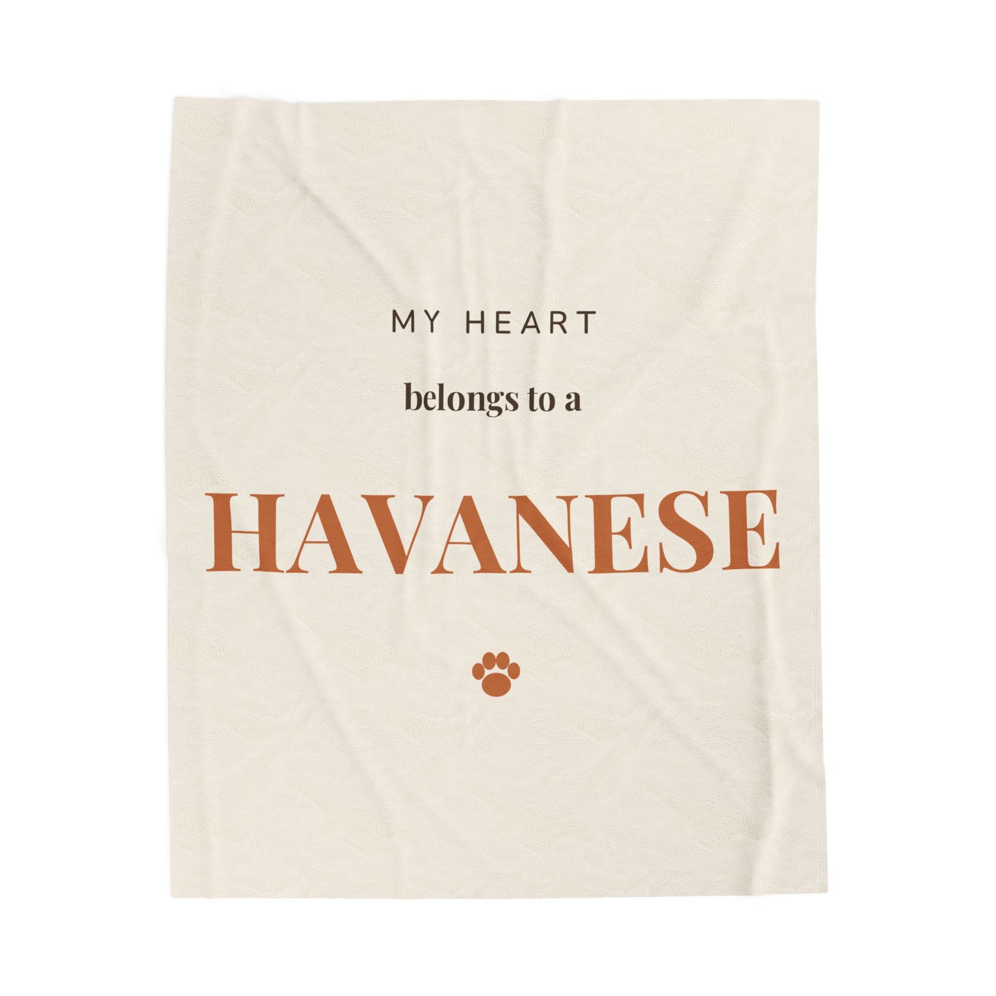 Havanese Cozy Blanket — My heart belongs to a Havanese