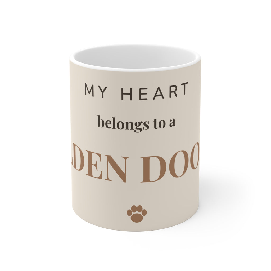 Golden Doodle Mug — My heart belongs to a Golden Doodle