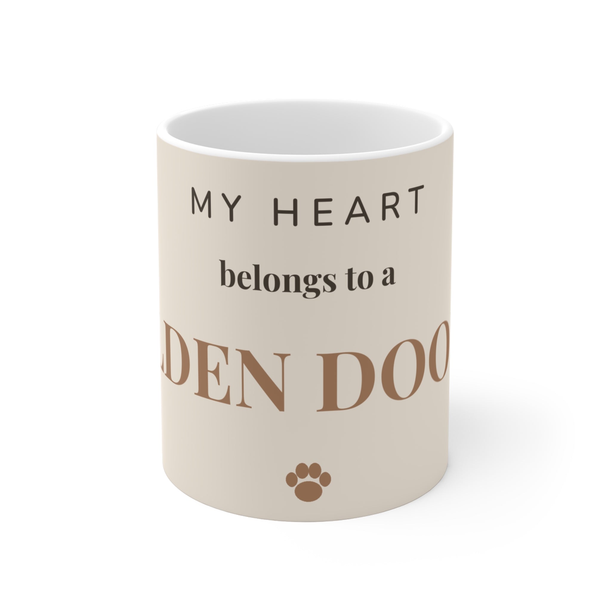Golden Doodle Mug — My heart belongs to a Golden Doodle