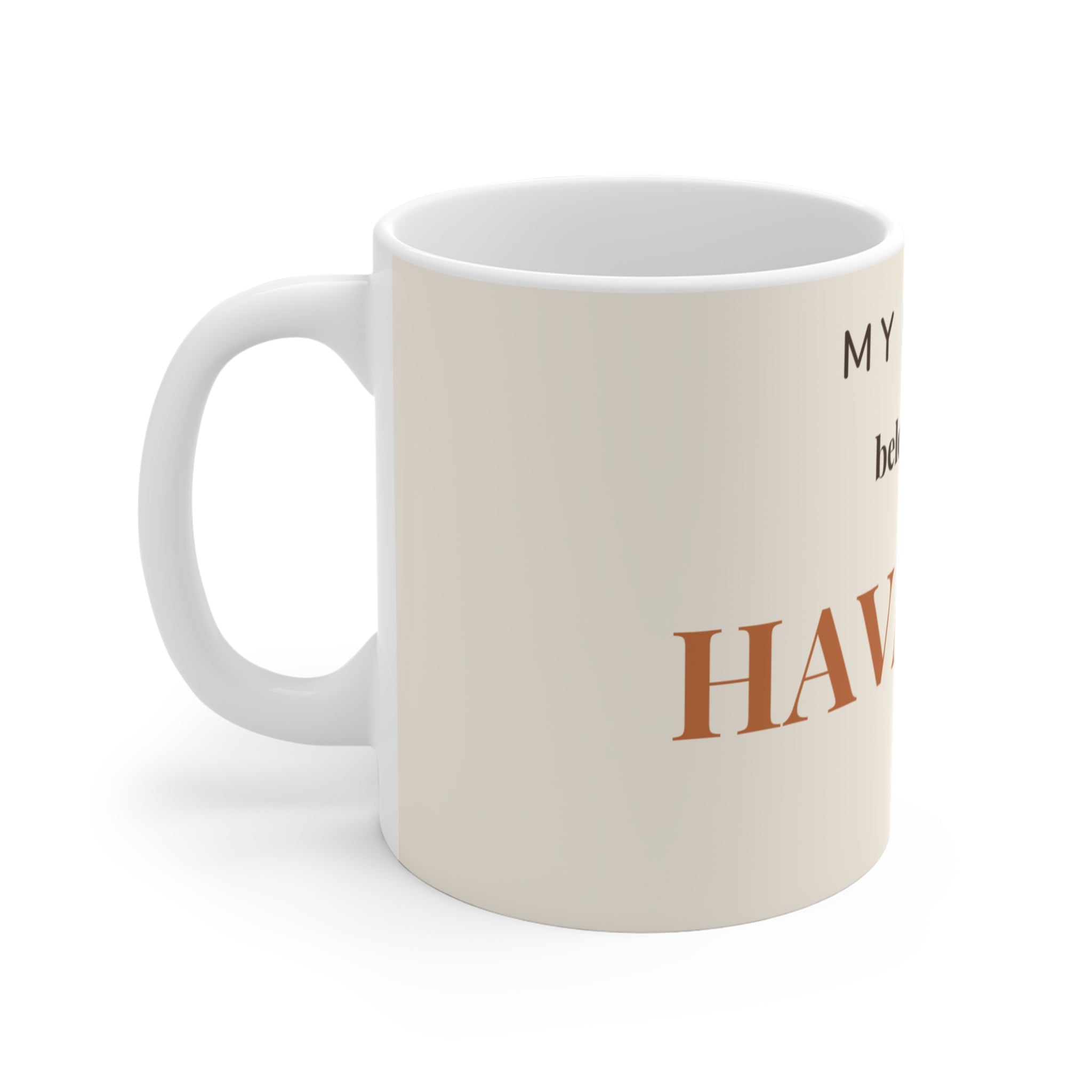 Havanese Mug — My heart belongs to a Havanese