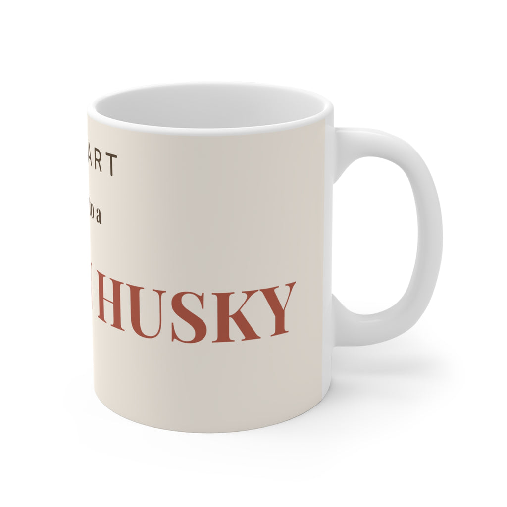 Siberian Husky Mug — My heart belongs to a Siberian Husky