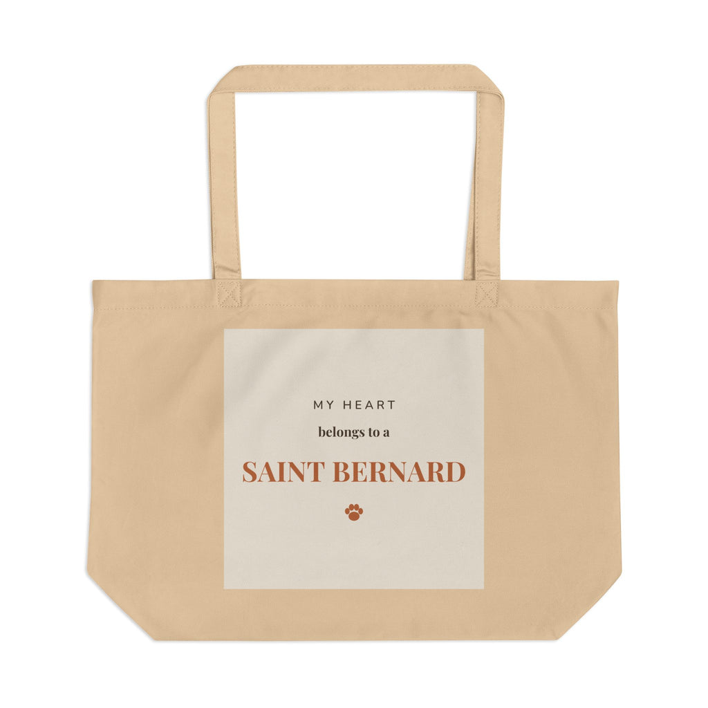 Saint Bernard Tote Bag — My heart belongs to a Saint Bernard