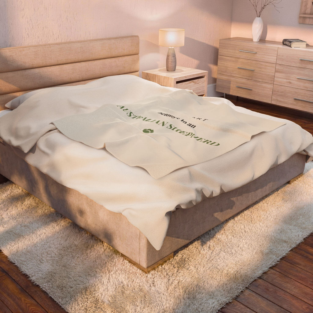 Australian Shepherd Cozy Blanket — My heart belongs to an Australian Shepherd