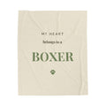 Boxer Cozy Blanket — My heart belongs to a Boxer
