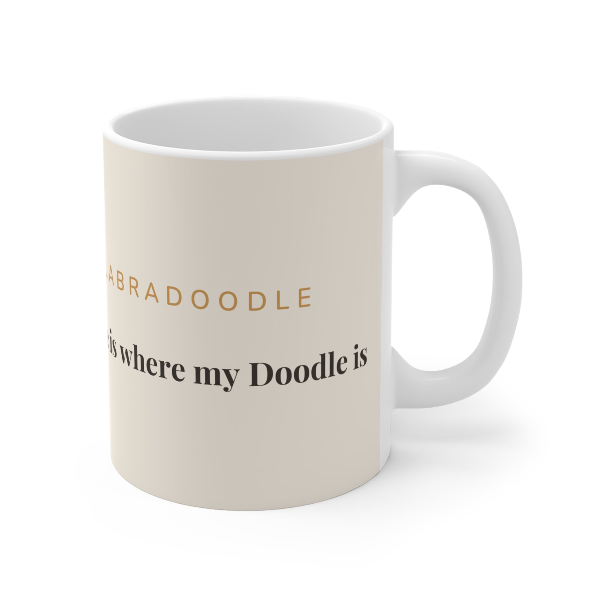 Labradoodle Mug — Home is where my Doodle is