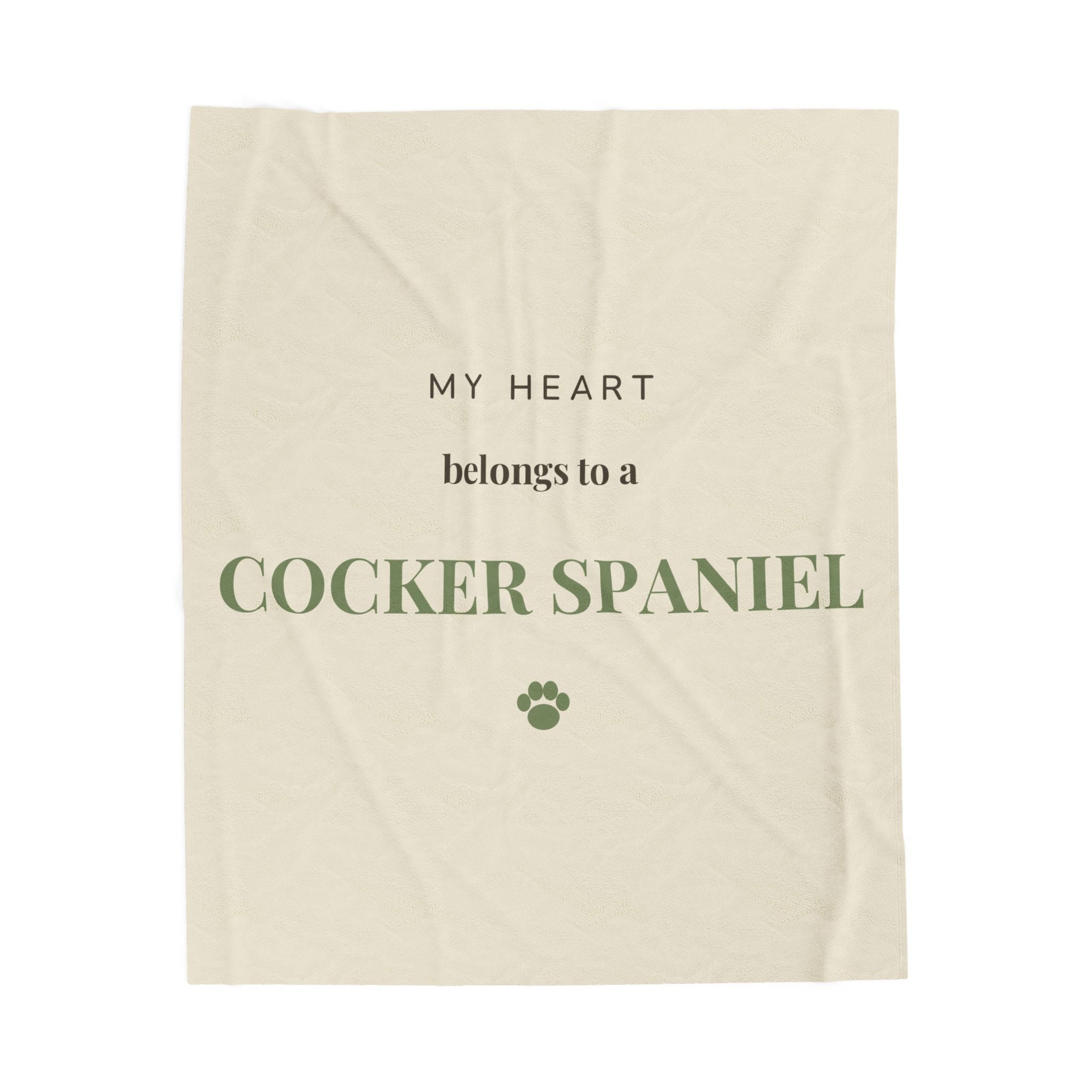 Cocker Spaniel Cozy Blanket — My heart belongs to a Cocker Spaniel