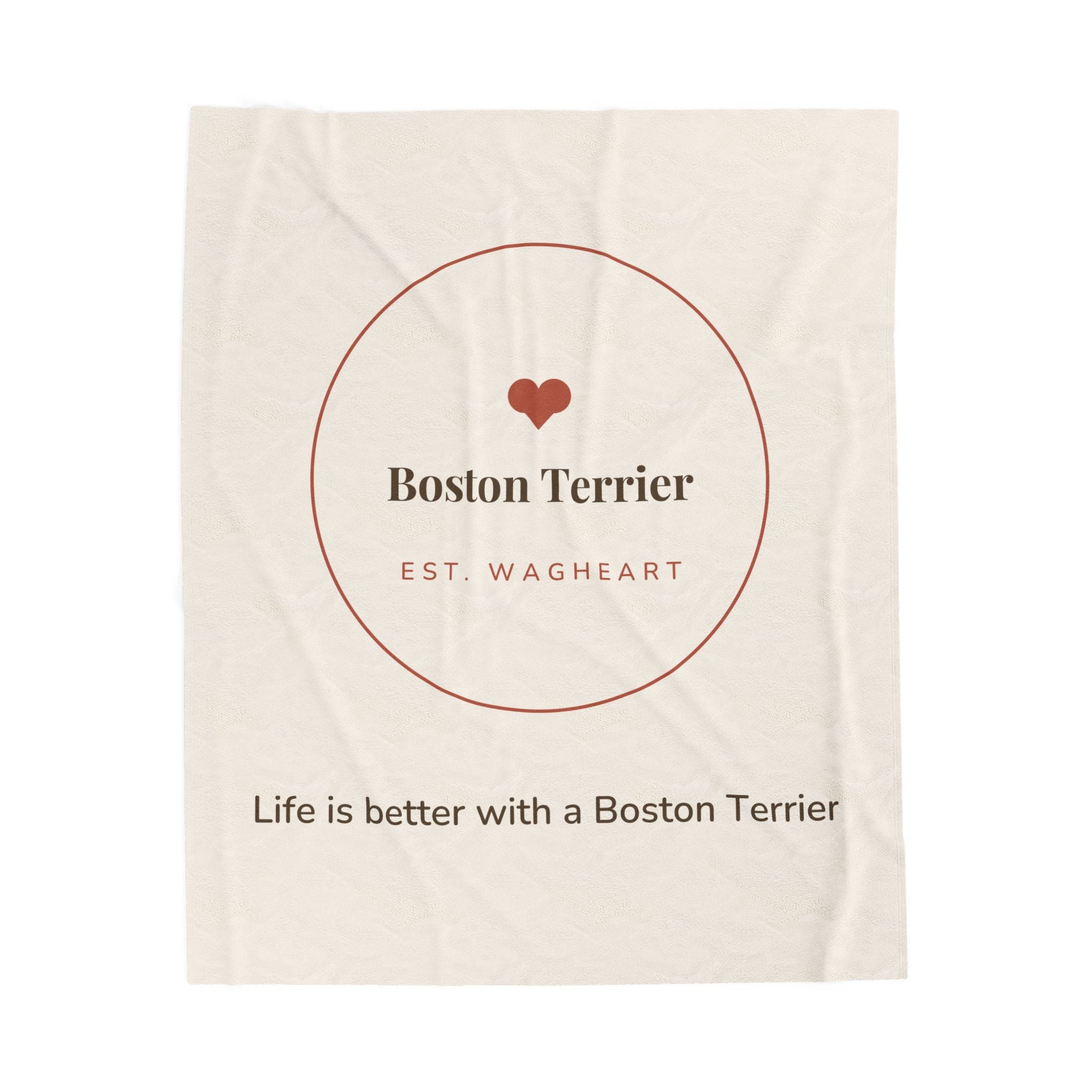 Boston Terrier Cozy Blanket — Life is better with a Boston Terrier