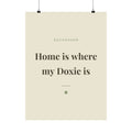 Dachshund Art Print — Home is where my Doxie is