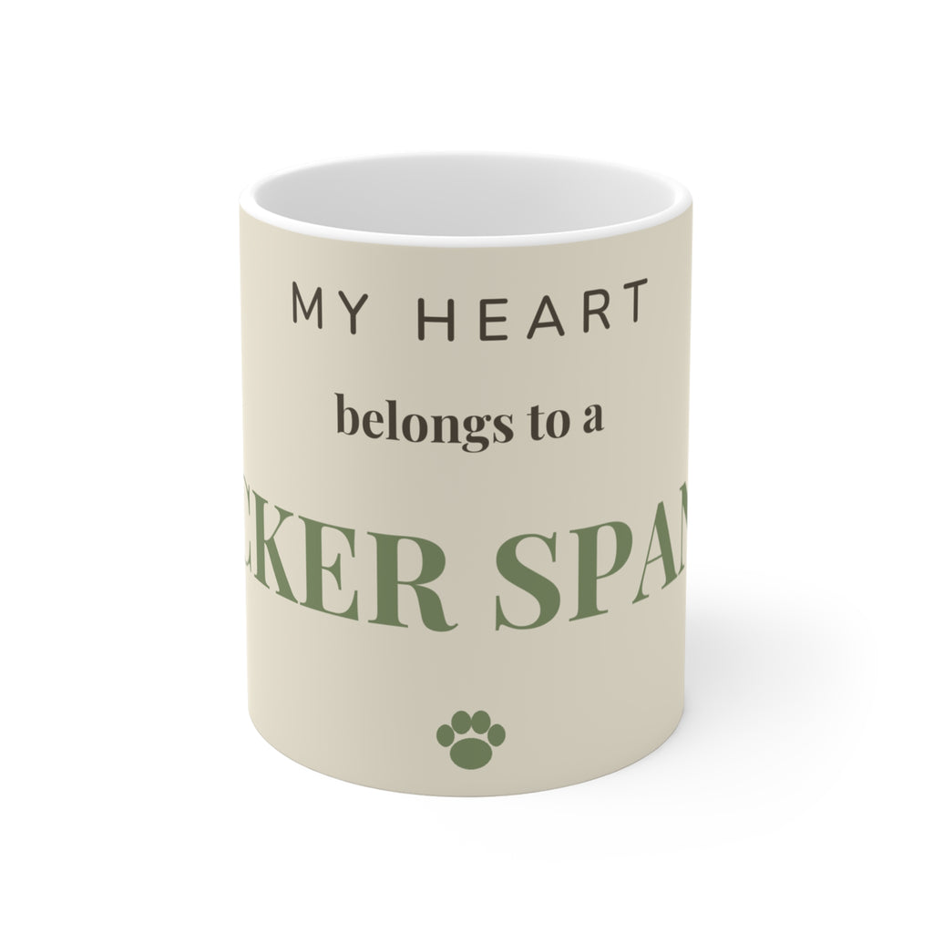 Cocker Spaniel Mug — My heart belongs to a Cocker Spaniel