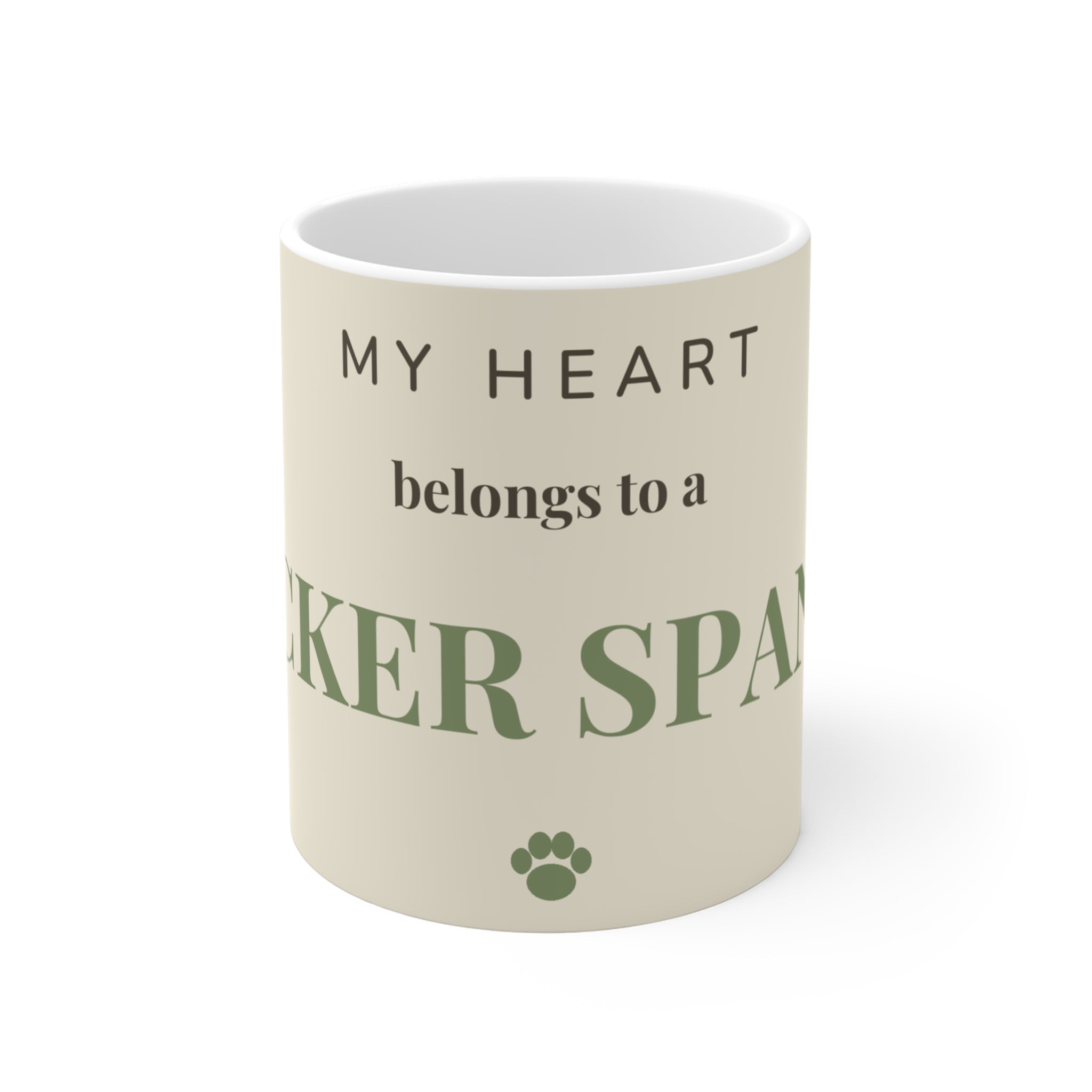Cocker Spaniel Mug — My heart belongs to a Cocker Spaniel