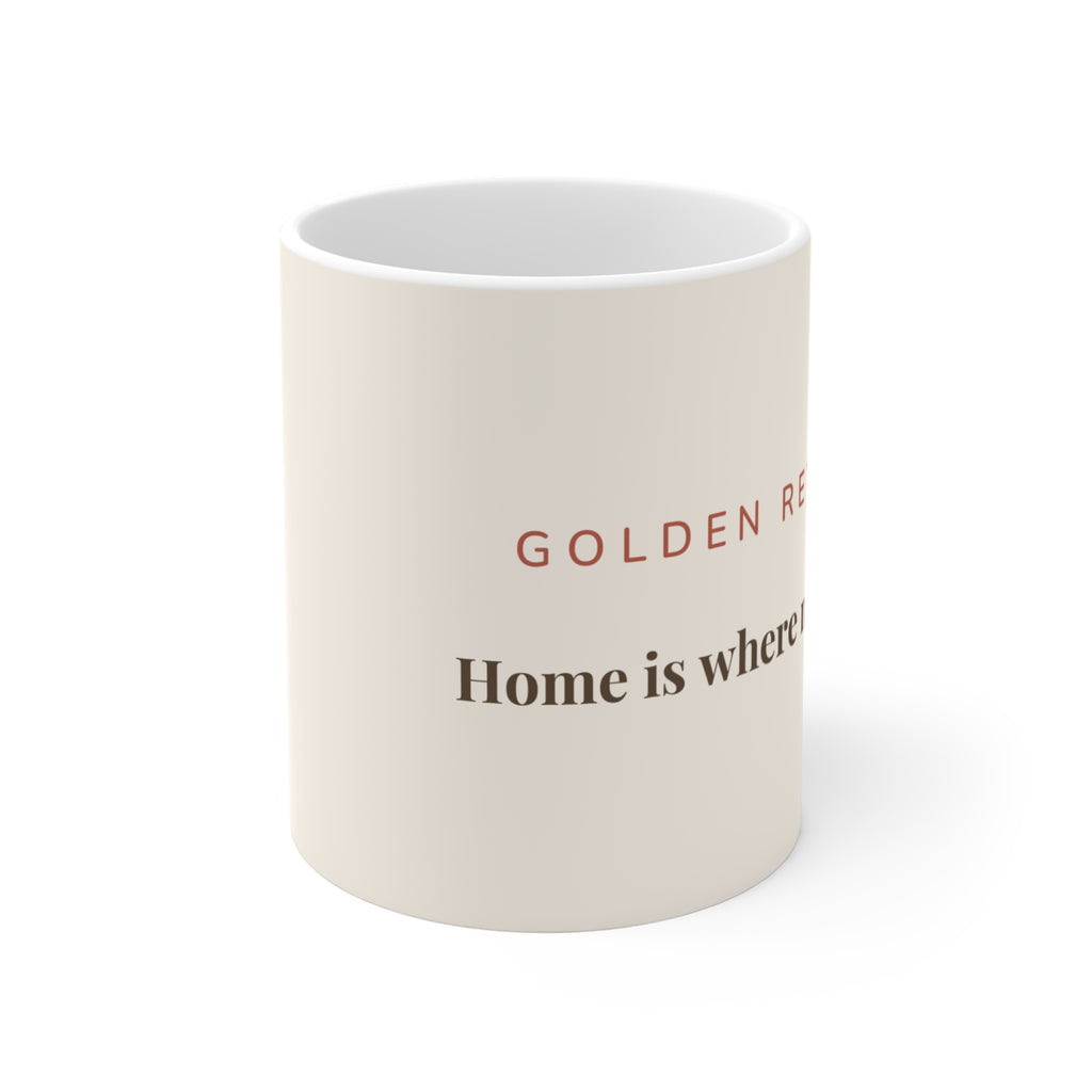 Golden Retriever Mug — Home is where my Golden is