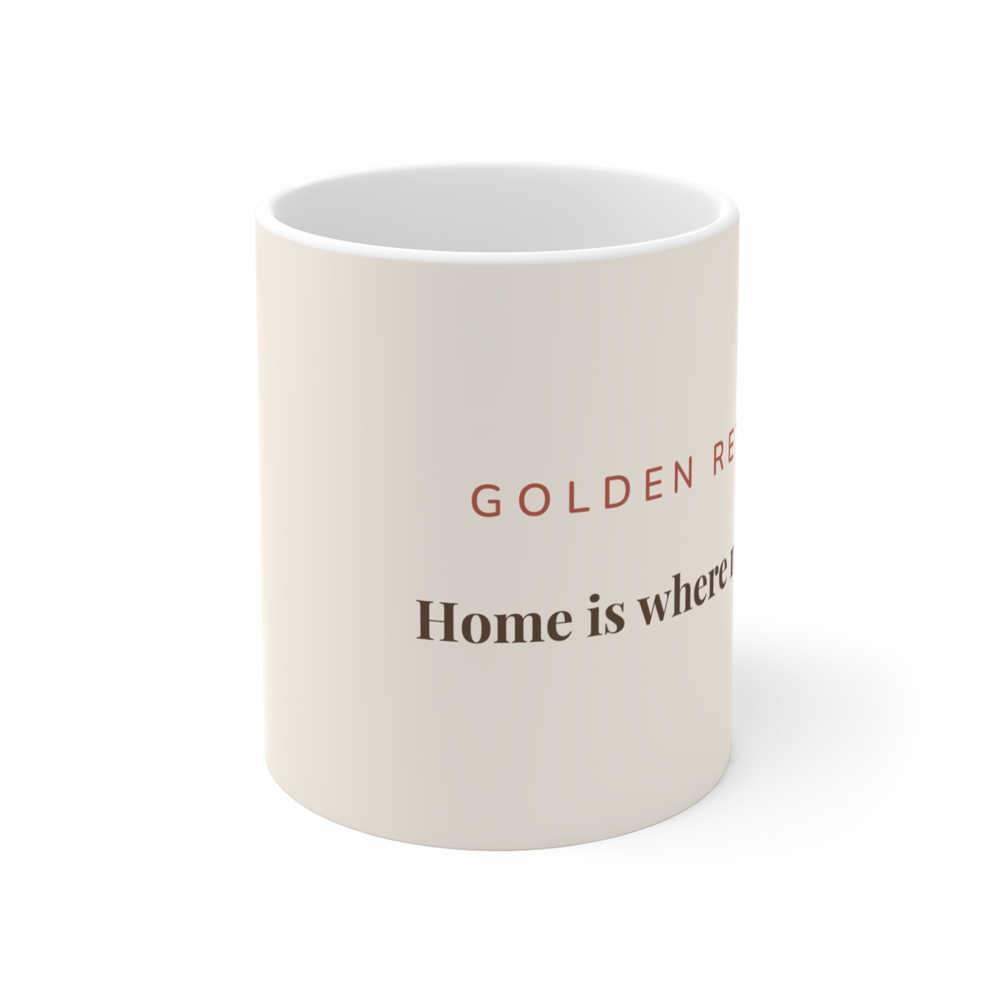 Golden Retriever Mug — Home is where my Golden is