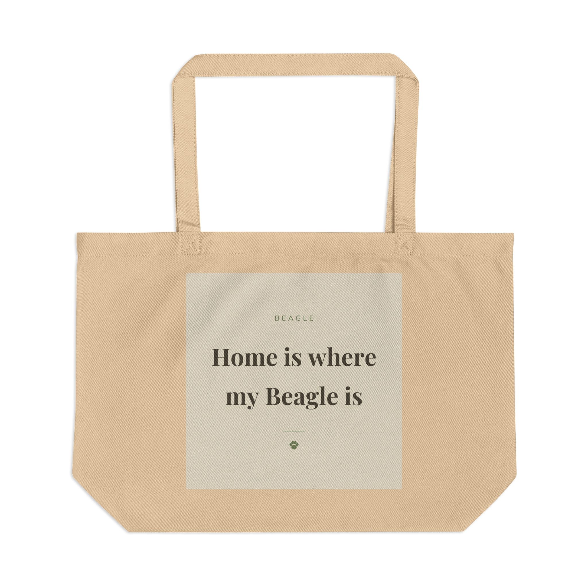 Beagle Tote Bag — Home is where my Beagle is