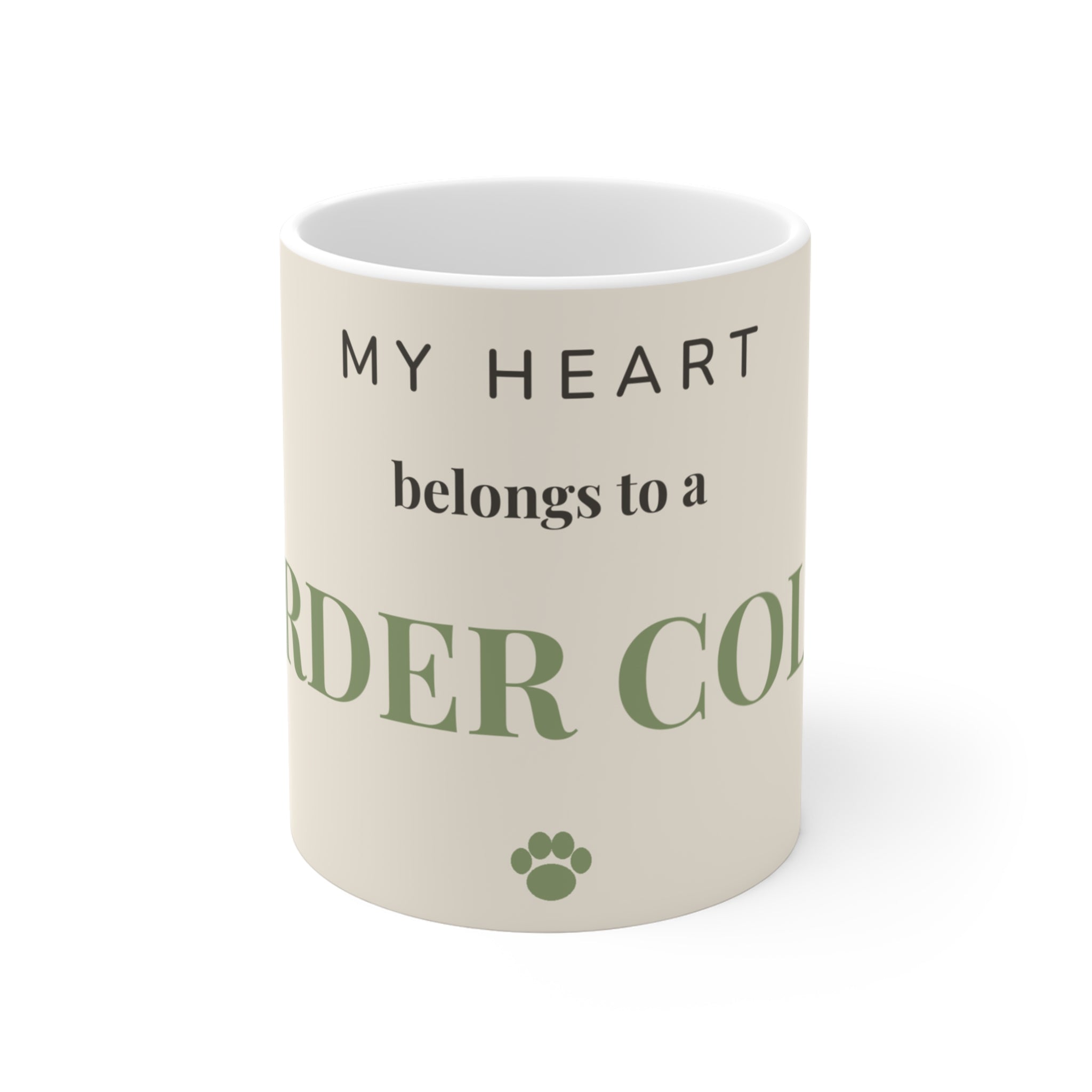 Border Collie Mug — My heart belongs to a Border Collie