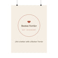 Boston Terrier Art Print — Life is better with a Boston Terrier