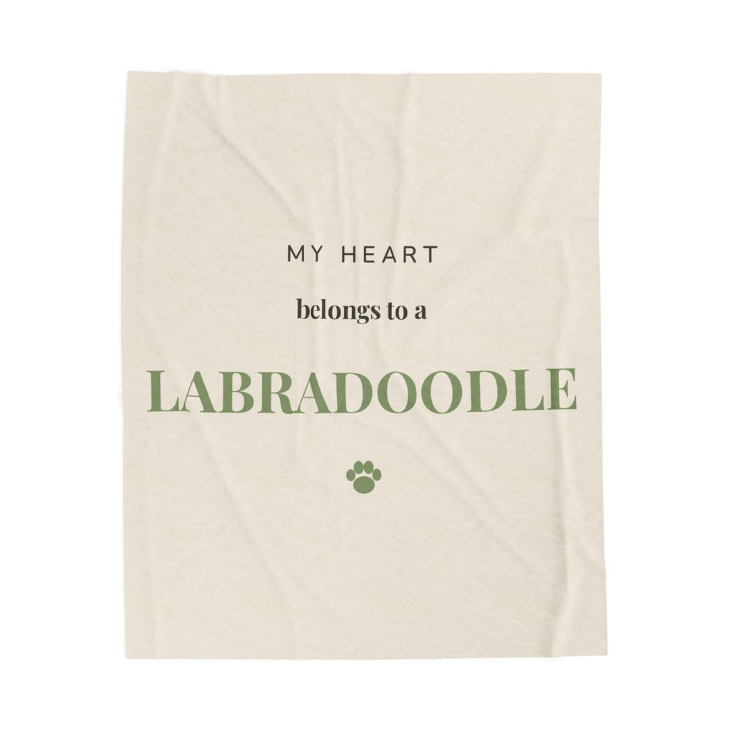 Labradoodle Cozy Blanket — My heart belongs to a Labradoodle