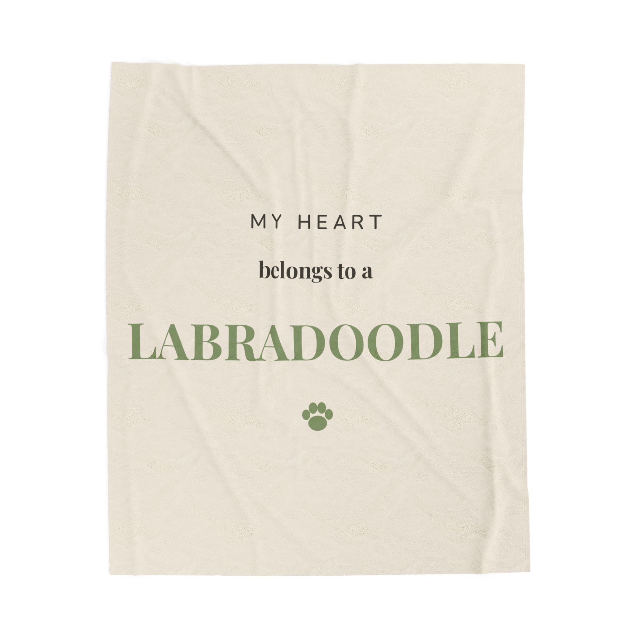 Labradoodle Cozy Blanket — My heart belongs to a Labradoodle