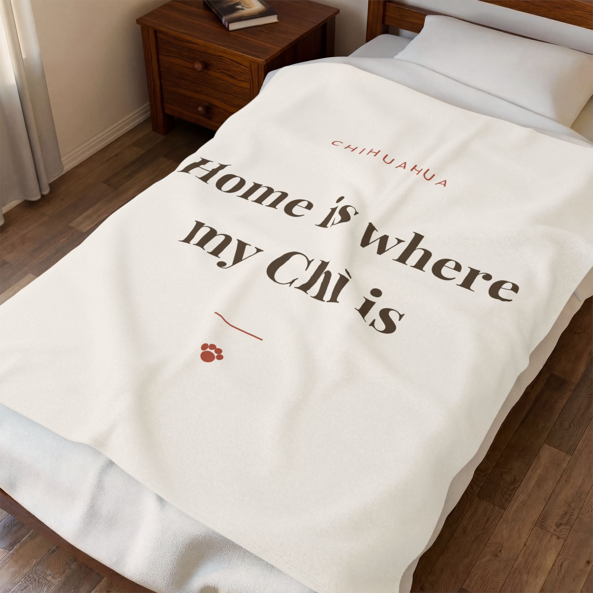Chihuahua Cozy Blanket — Home is where my Chi is