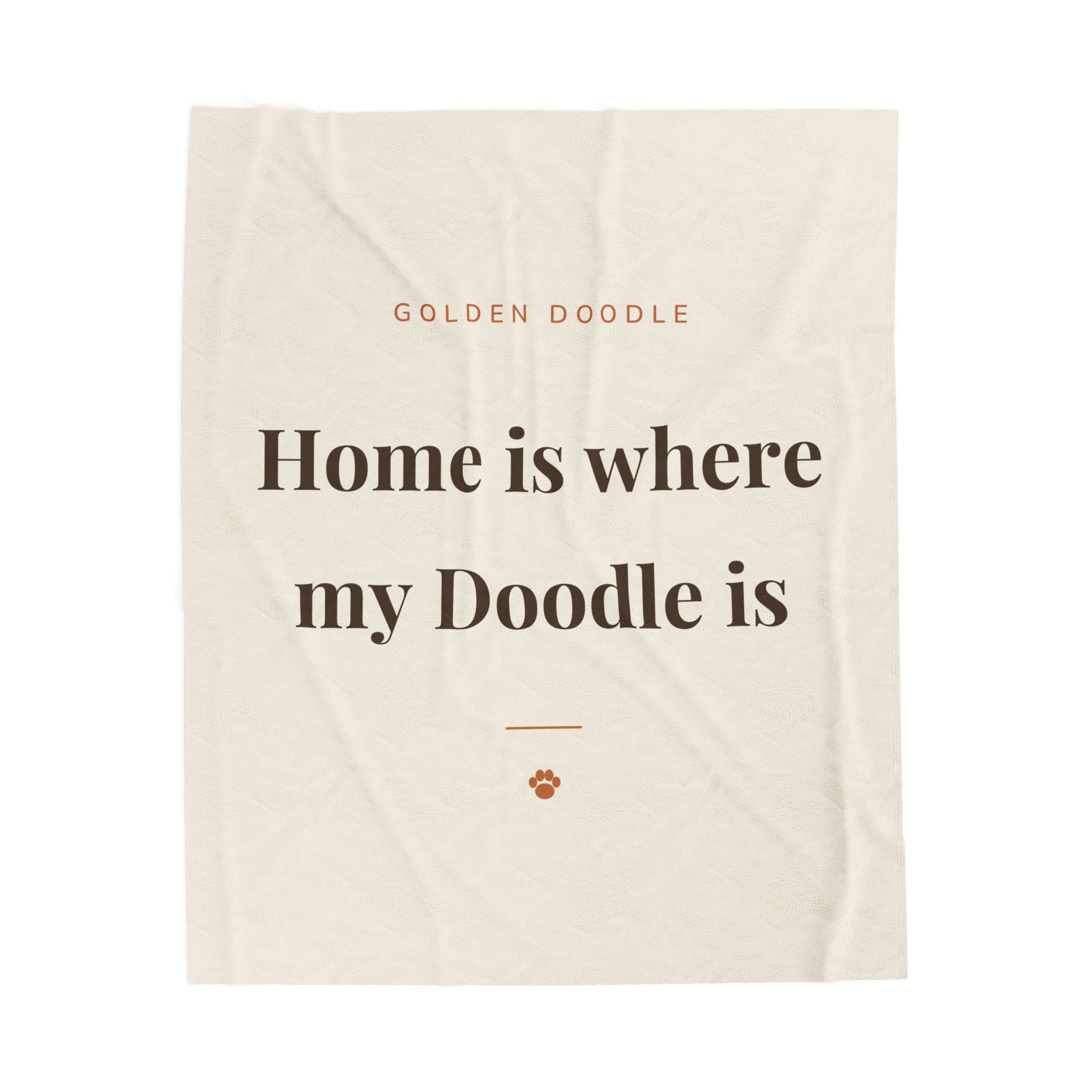 Golden Doodle Cozy Blanket — Home is where my Doodle is
