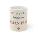 Doberman Pinscher Mug — My heart belongs to a Doberman Pinscher