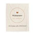 Weimaraner Cozy Blanket — Life is better with a Weimaraner