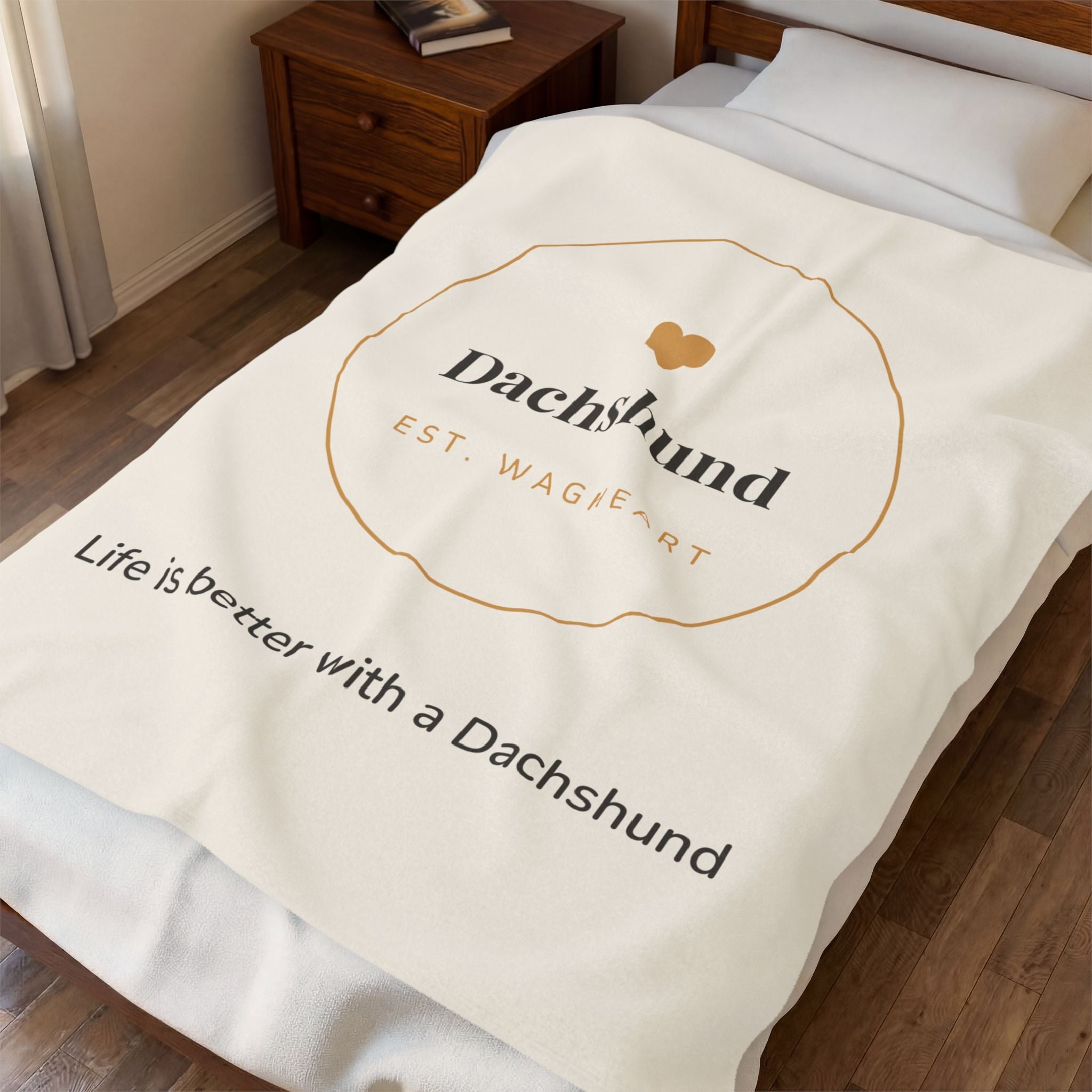 Dachshund Cozy Blanket — Life is better with a Dachshund