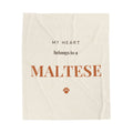 Maltese Cozy Blanket — My heart belongs to a Maltese