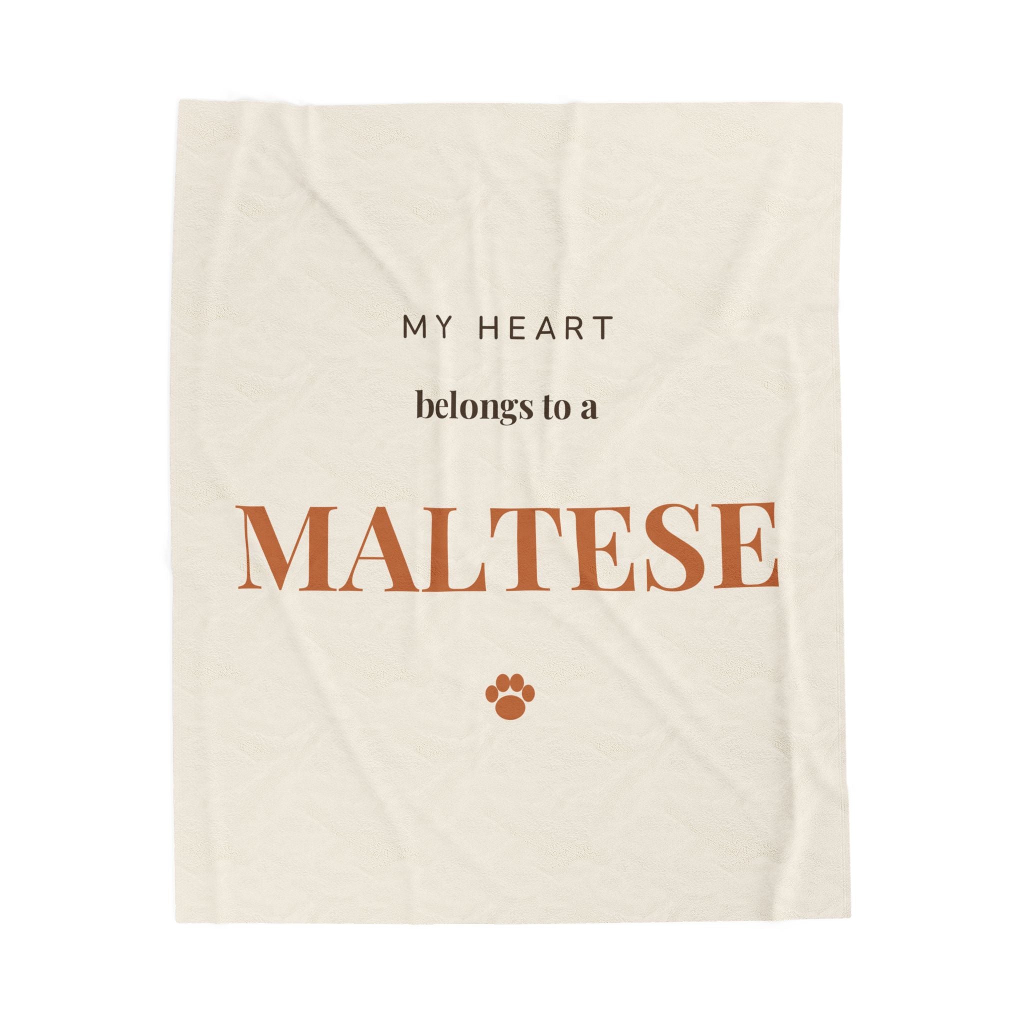 Maltese Cozy Blanket — My heart belongs to a Maltese