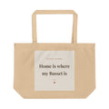 Basset Hound Tote Bag — Home is where my Basset is