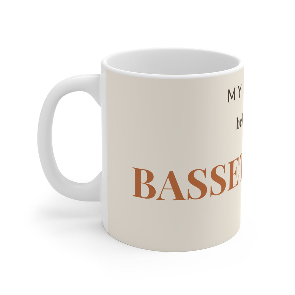 Basset Hound Mug — My heart belongs to a Basset Hound