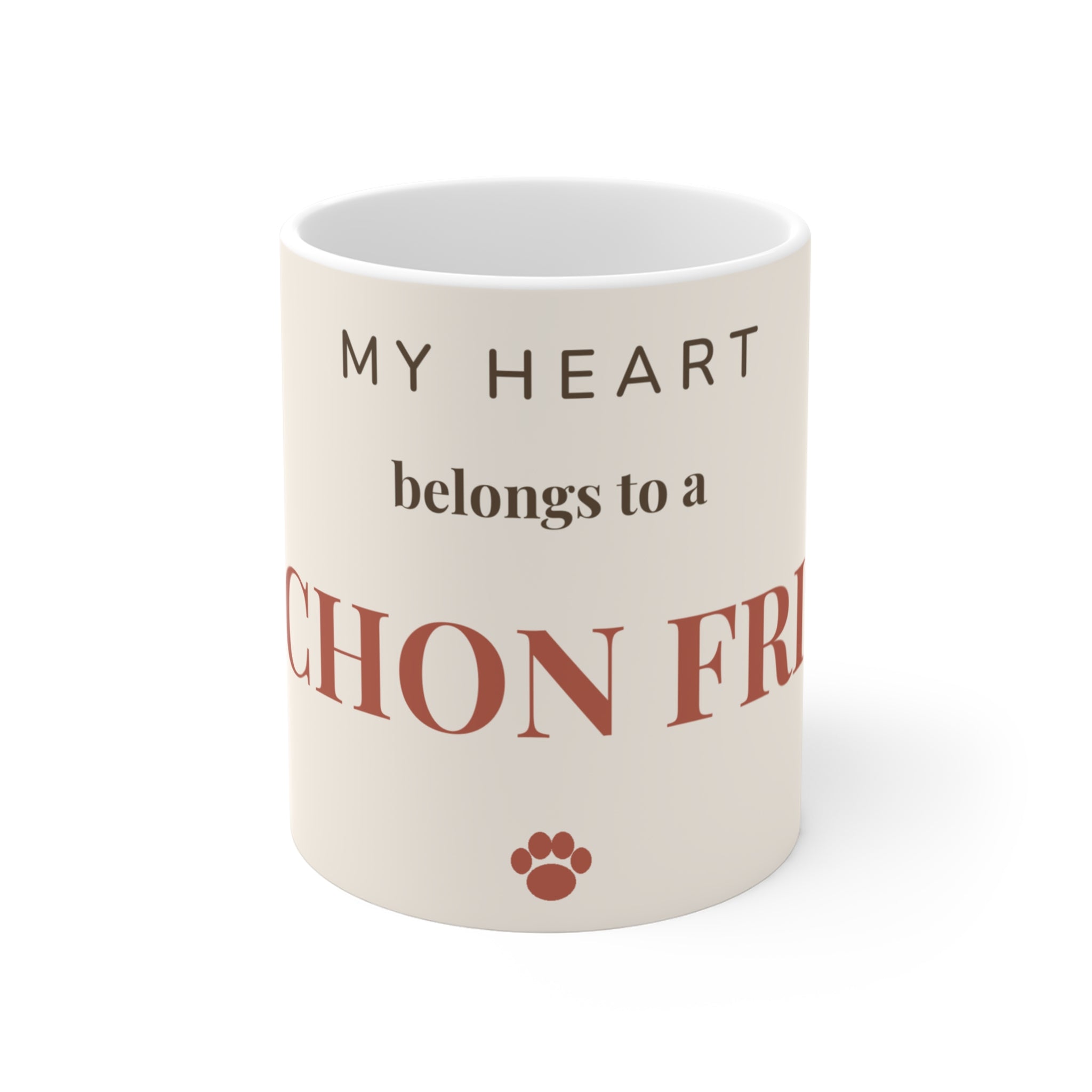 Bichon Frise Mug — My heart belongs to a Bichon Frise