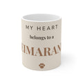 Weimaraner Mug — My heart belongs to a Weimaraner