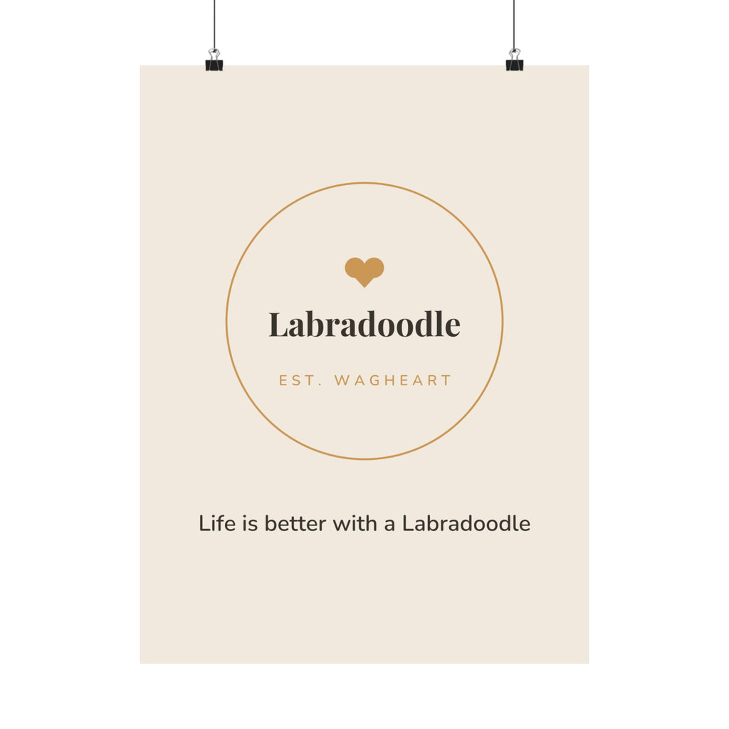 Labradoodle Art Print — Life is better with a Labradoodle