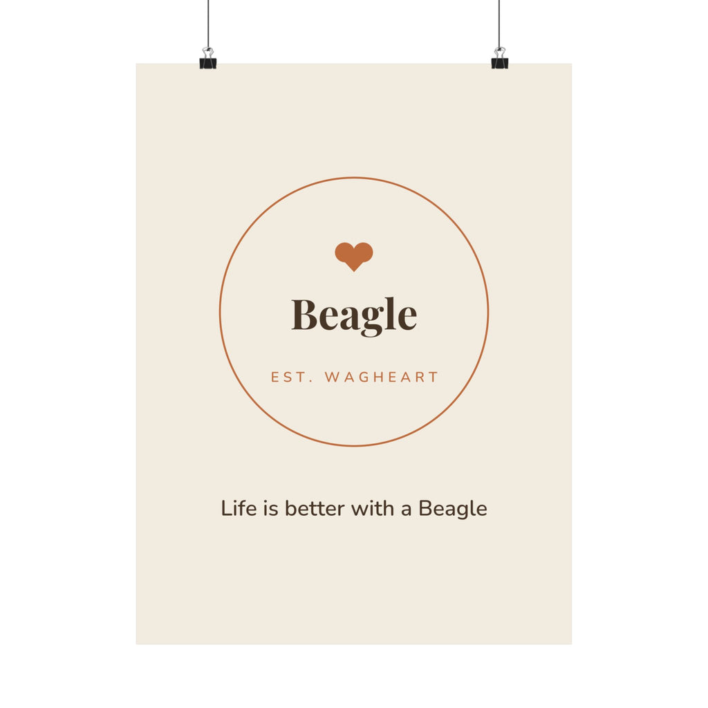 Beagle Art Print — Life is better with a Beagle