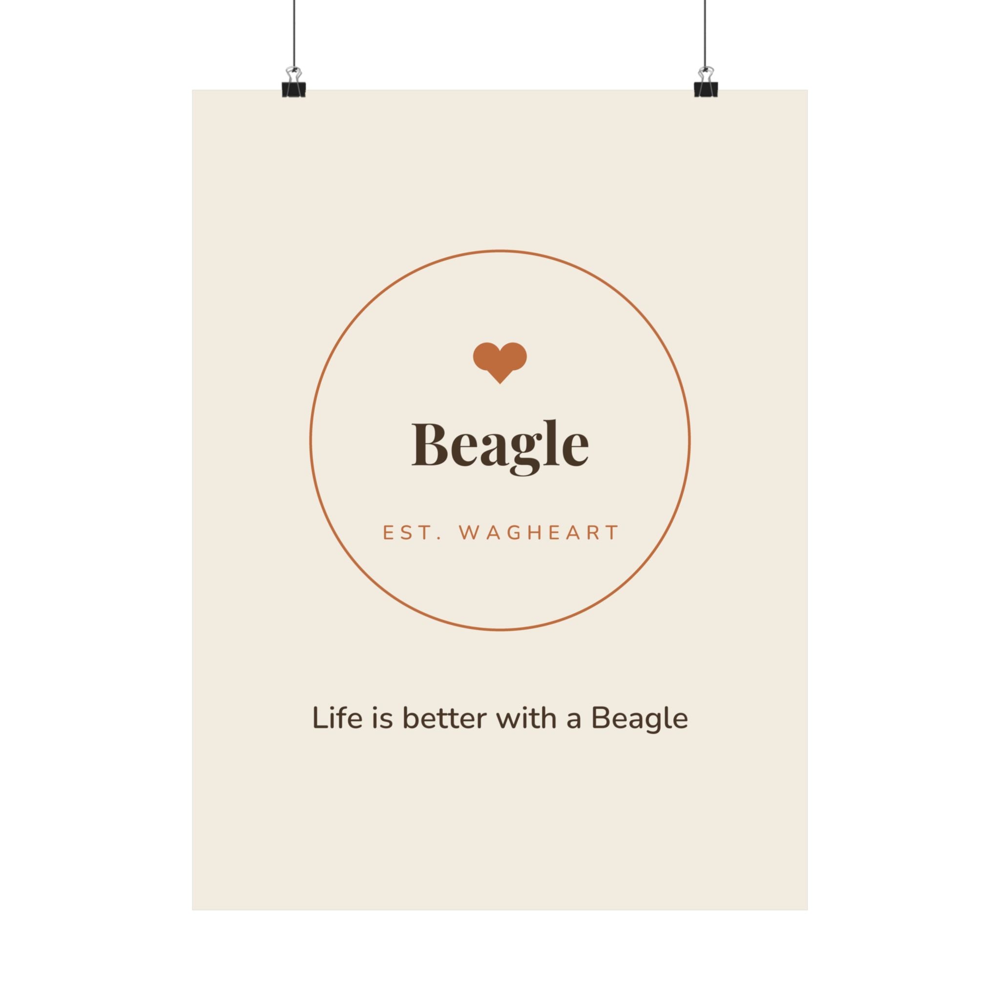 Beagle Art Print — Life is better with a Beagle