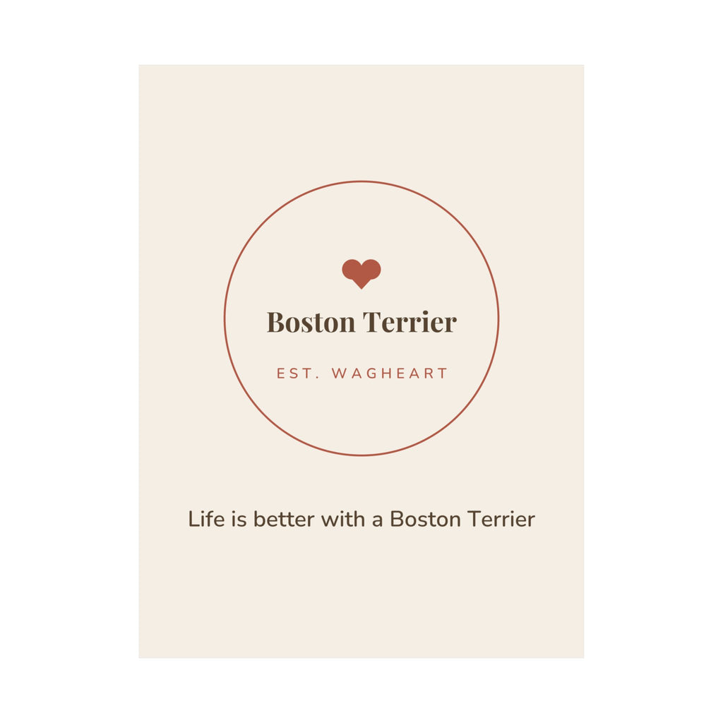 Boston Terrier Art Print — Life is better with a Boston Terrier
