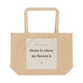 Boston Terrier Tote Bag — Home is where my Boston is