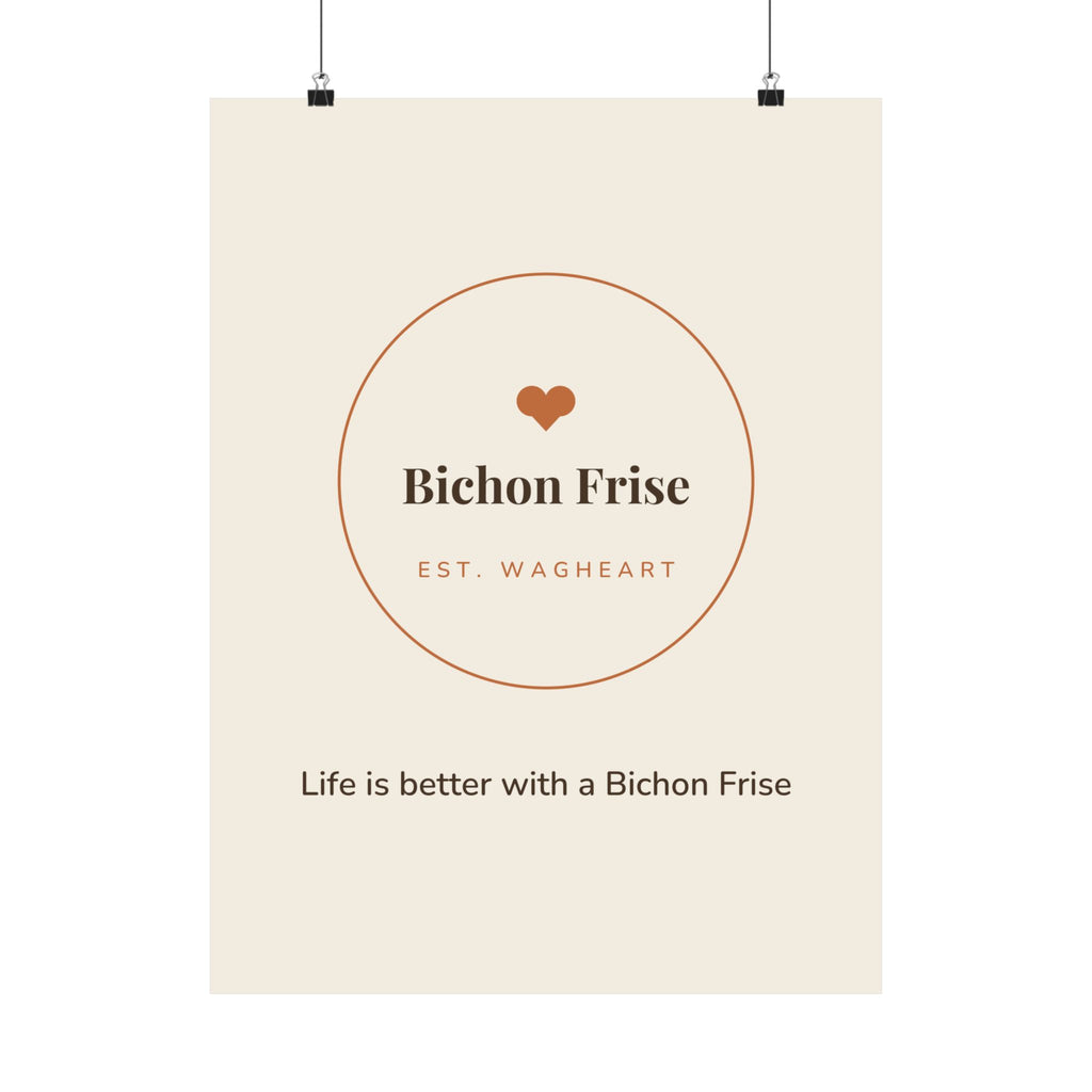 Bichon Frise Art Print — Life is better with a Bichon Frise